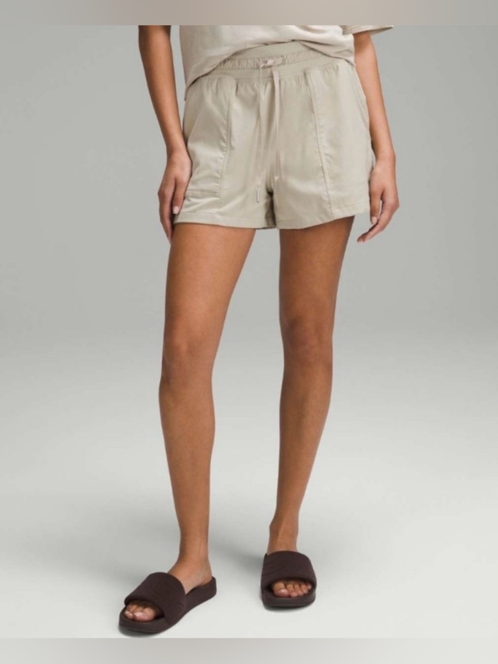 Lululemon Dance Studio Short, High-Rise, Mojave Tan, Size 4, Excellent Condition